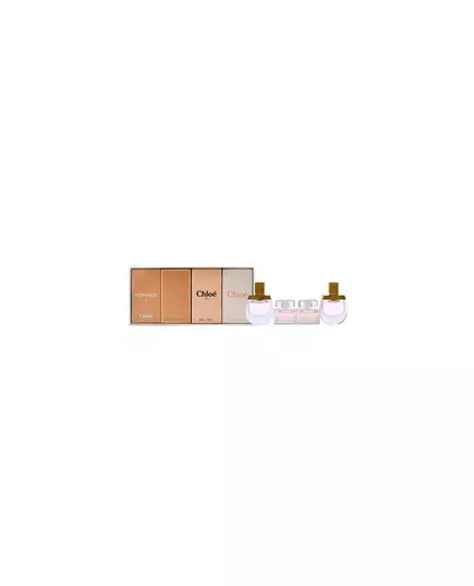 Set Chloe: Chloe Eau De Parfum For Women 5 ml *Miniature + Rose Tangerine Eau De Toilette For Women 5 ml *Miniature + Nomade Eau De Parfum For Women 5 ml *Miniature + Nomade Eau De Toilette For Women 5 ml *Miniature, 4 × 5 ml