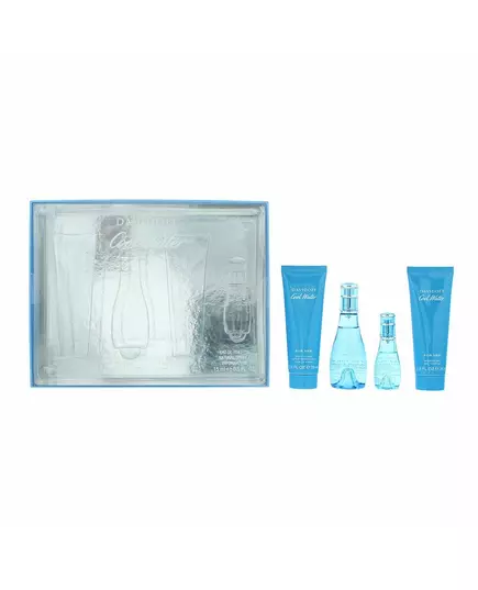 Set Davidoff: Cool Water Body Lotion Body 75 ml + Cool Water Eau De Toilette For Women 50 ml + Cool Water Shower Gel All Skin Types 75 ml + Cool Water Eau De Toilette For Women 15 ml *Miniature, 75 ml