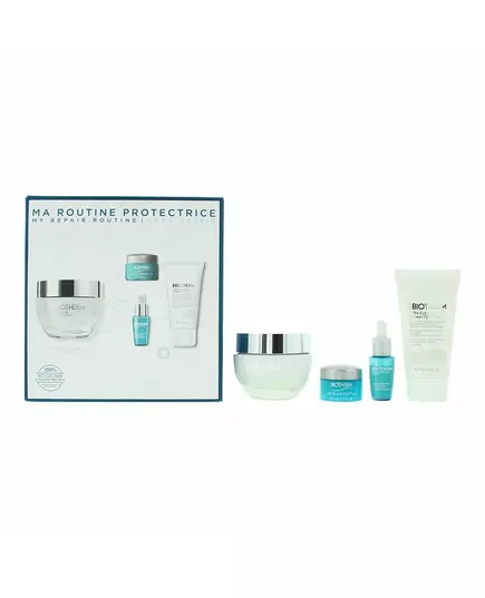 Set Biotherm: Life Plankton Anti-Ageing Morning & Evening Eye Cream 5 ml + Life Plankton Elixir Regenerating Day & Night Serum For Face 7 ml + Cera Repair Barrier Repair Cream For Face 50 ml + Cera Eliminates Impurities Cleansing Foaming Cream, 5 ml