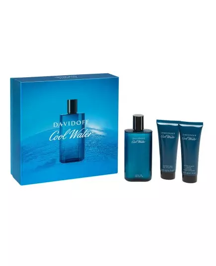 Cool Water Eau de Toilette 125 ml + Baume après-rasage 75 ml + Gel douche, 125 ml