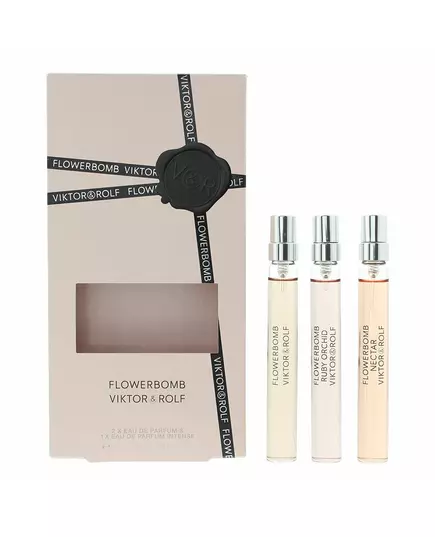 Set Viktor & Rolf: Flowerbomb Ruby Orchid Eau De Parfum For Women 10 ml + Flowerbomb Nectar Eau De Parfum For Women 10 ml + Flowerbomb Eau De Parfum For Women, 10 ml, Bild 3
