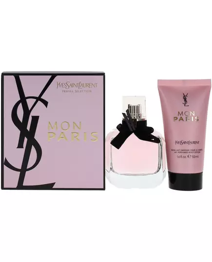 Set Yves Saint Laurent: Mon Paris Eau de Parfum für Damen 50 ml + Mon Paris feuchtigkeitsspendende Tages-Körperlotion, 50 ml