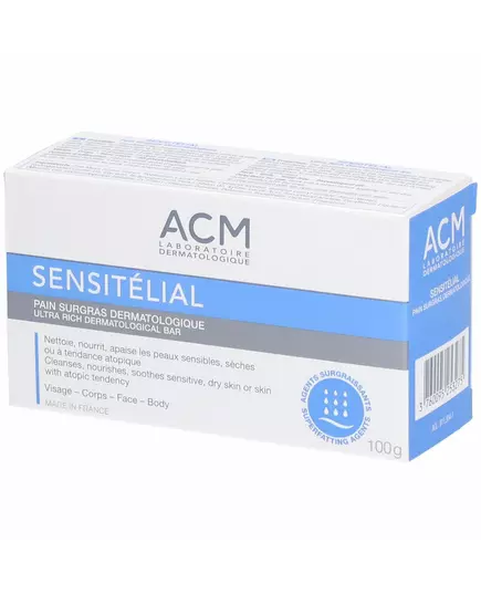Laboratoire ACM Sensitelial Nourrissant Pain nettoyant Pour le visage et le corps, 100 g