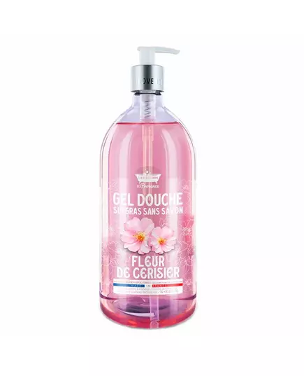 Les Petites Bains de Provence Cherry Blossom Gel douche Pour peaux sensibles, 1000 ml