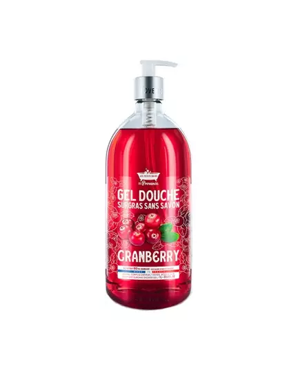 Les Petites Bains de Provence Cranberry Gel douche Pour peaux sensibles, 1000 ml