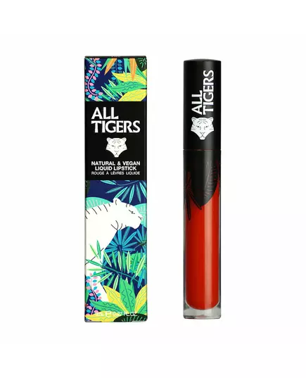 All Tigers Natural & Vegan Natürlich Matt Lipgloss 886 Erschüttere den Boden, 8 ml, Bild 2