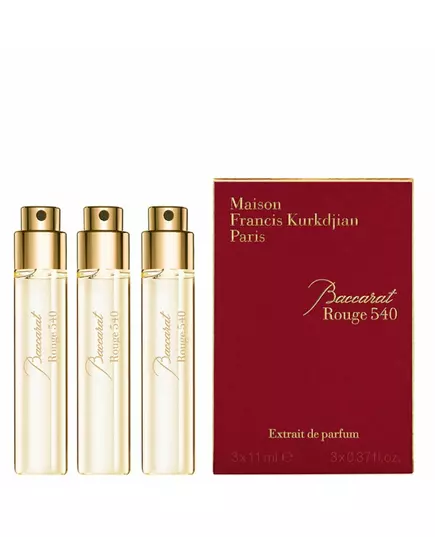 Set Trio Maison Francis Kurkdjian Baccarat Rouge 540 Eau de Parfum Unisexe Recharge 3 pcs 33 ml *Miniature, 3 × 33 ml