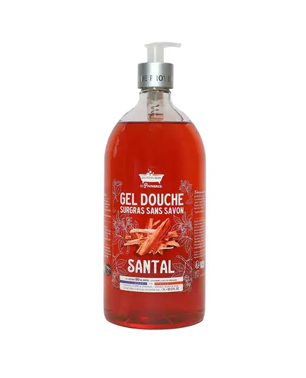 Les Petites Bains de Provence Santal Duschgel Für Körper Gesicht & Haar Für empfindliche Haut, 1000 ml