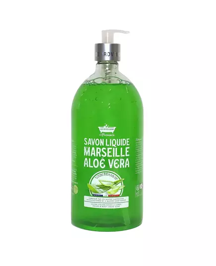 Les Petites Bains de Provence Marseille Aloe Vera Flüssigseife Für Hände & Körper, 1000 ml, Bild 2