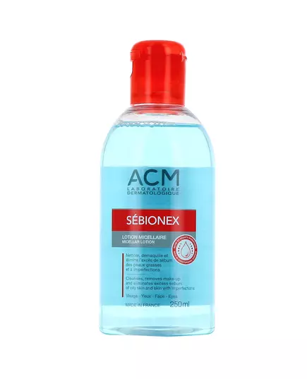 Laboratoire ACM Sebionex Élimine les impuretés Eau micellaire Pour tous types de peau, 250 ml