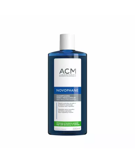 Laboratoire ACM Novophane Haarshampoo Zur Regulierung von übermäßigem Talg, 200 ml