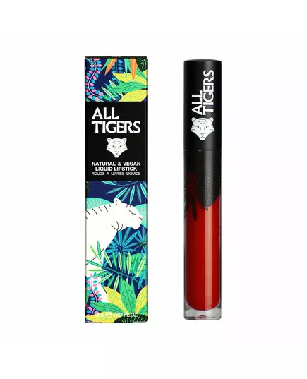 All Tigers Natural & Vegan Naturel Mat Gloss à lèvres 887 Vivez sans peur, 8 ml, image 2
