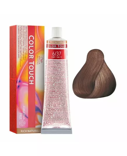 Wella Professionals Color Touch Teinture permanente pour cheveux 6/37, 60 ml