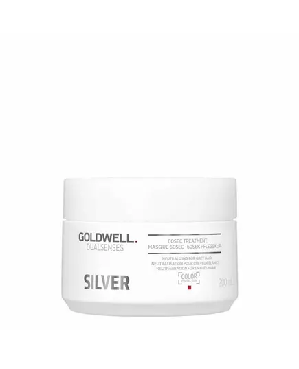 Goldwell Dualsenses Silver 60 Sec Haarbehandlungs-Crememaske Gegen Grau, 200 ml