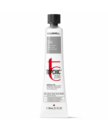 Goldwell TopChic Zero Permanente Haarfarbe 5N Light Natural Brown, 60 ml