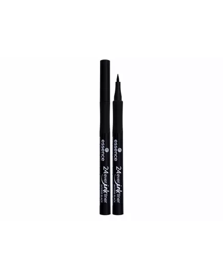 Essence 24 Ever Ink Liner Wasserdicht Flüssiger Eyeliner 01 Intensives Schwarz, 1,2 ml