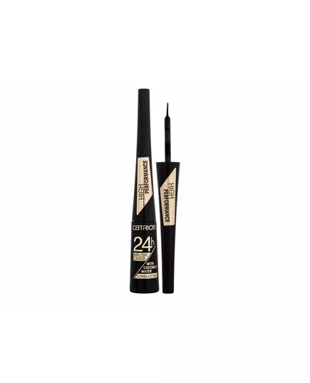 Catrice 24h Brush Liner Bürste Matt Flüssiger Eyeliner 010 Ultra Black, 3 ml
