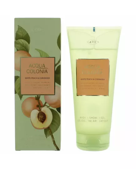 4711 Acqua Colonia Pêche blanche et coriandre Hydratant Gel douche Corps Tous les types de peau, 200 ml, image 2