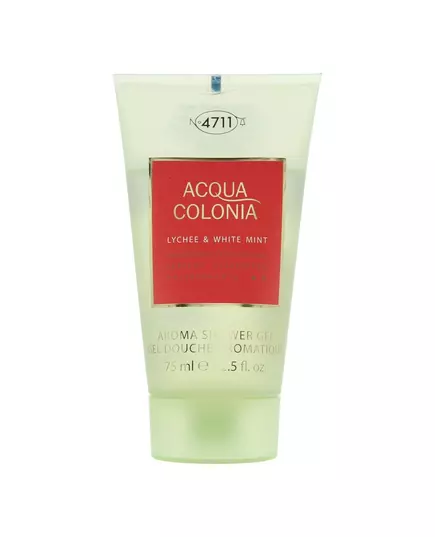 4711 Acqua Colonia Litchi et menthe blanche Hydratant Gel douche Corps Tous les types de peau, 75 ml, image 2