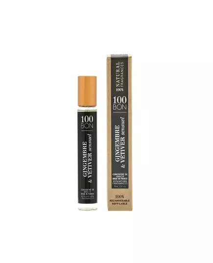 100 Bon Gingembre & Vetiver Sensuel Eau de Parfum Unisexe 15 ml *Miniature, 15 ml
