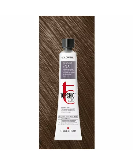 Goldwell TopChic Zero Ammoniakfrei Permanente Haarfarbe 7NA Mid Natural Ash Blonde, 60 ml, Bild 2