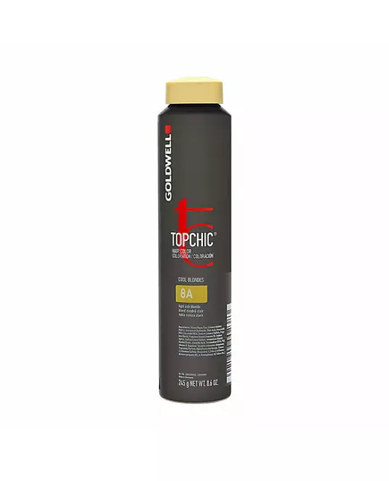 Goldwell TopChic Permanente Haarfarbe 8A Light Ash Blonde, 250 ml