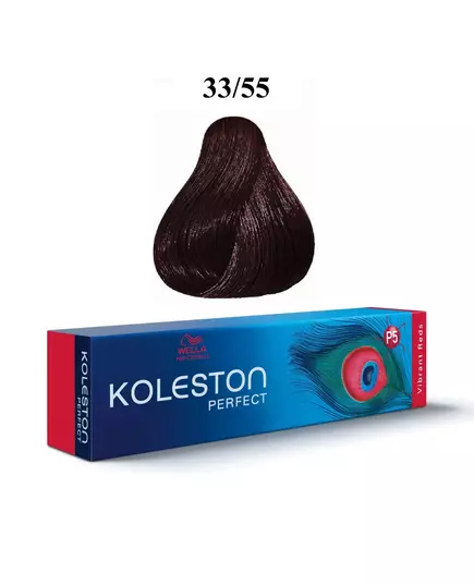Wella Professionals Koleston Perfect Permanente Haarfarbe 33/55 Dark Chestnut Intense Mahogany, 60 ml