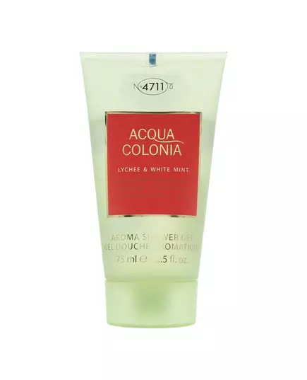 4711 Acqua Colonia Litchi et menthe blanche Hydratant Gel douche Corps Tous les types de peau, 75 ml