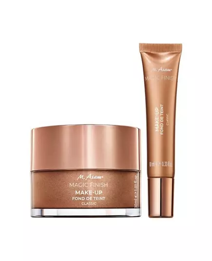 Set Asam Beauty: Magic Finish Liquid Foundation Classic 10 ml + Magic Finish Cream Foundation Classic, 10 ml
