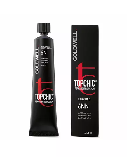 Goldwell TopChic Teinture permanente pour cheveux 6N Dark Blonde, 60 ml