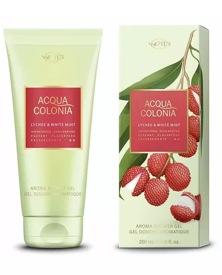 4711 Acqua Colonia Litschi und weiße Minze Feuchtigkeitsspendend Duschgel Körper Alle Hauttypen, 200 ml, Bild 2