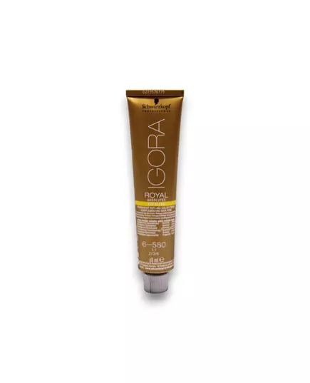 Schwarzkopf Professional Igora Royal Permanente Haarfarbe 6-580 Golden Red Chestnut, 60 ml