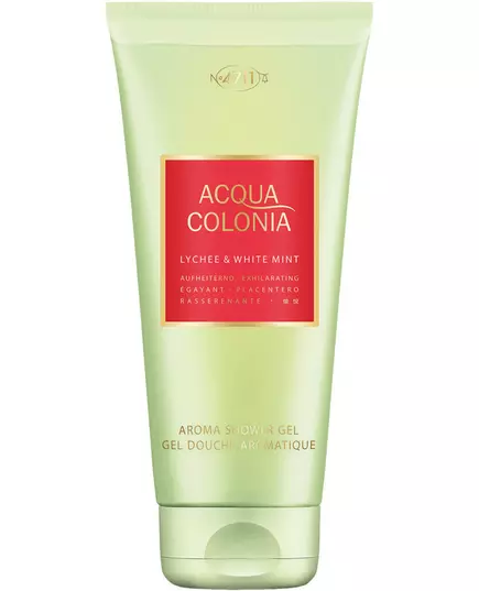 4711 Acqua Colonia Litschi und weiße Minze Feuchtigkeitsspendend Duschgel Körper Alle Hauttypen, 200 ml