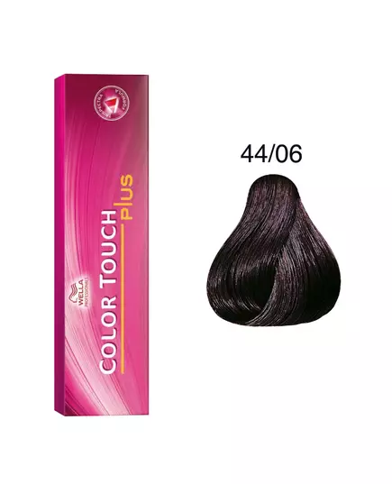 Wella Professionals Color Touch Plus Ammoniakfrei Semi-permanente Haarfarbe 44/06 Intense Medium Natural Violet Brown, 60 ml, Bild 2