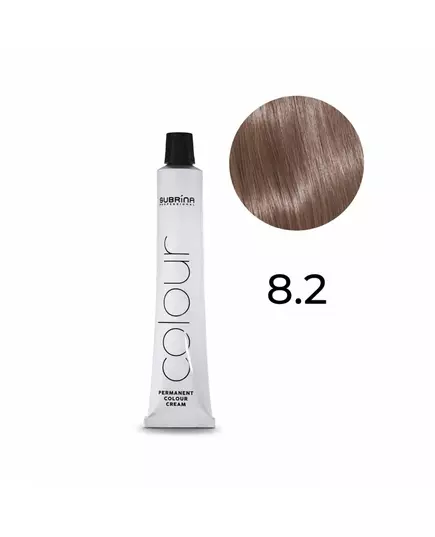 Subrina Professional Permanent Colour Teinture permanente pour cheveux 8/2 Light Pearl Blonde, 100 ml