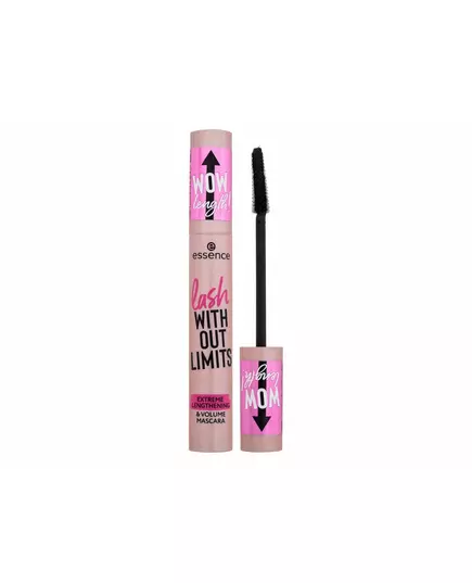 Essence Lash Without Limits Extreme Lenghtening & Volum Lashes Wimperntusche 01 Schwarz, 13 ml