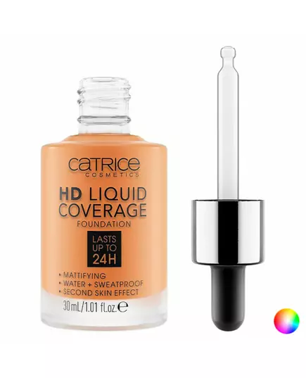 Catrice HD Vegan Glatte Flüssige Grundierung 40 Warmes Beige, 30 ml