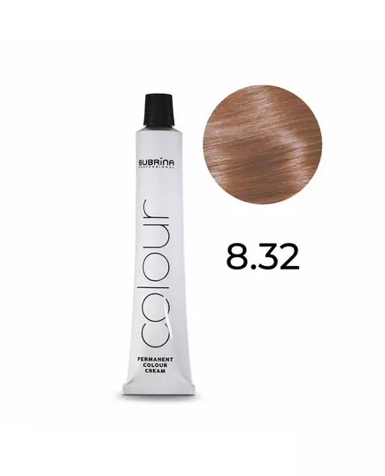 Subrina Professional Permanent Colour Teinture permanente pour cheveux 8/32 Champagne, 100 ml