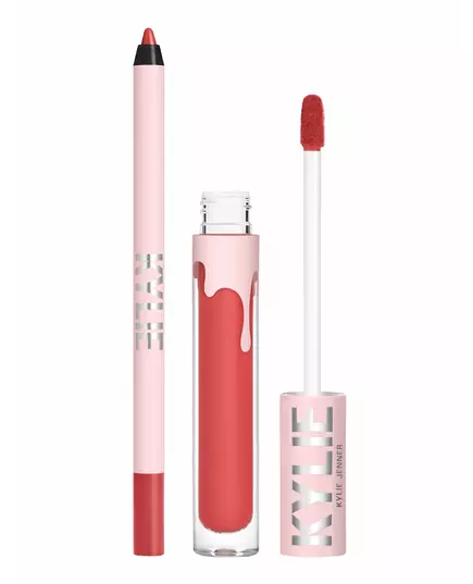 Set Kylie Cosmetics: By Kylie Liquid Lipstick 503 Bad Lil Thing 3 ml + By Kylie Pencil Lip Liner Bad Lil Thing, 3 ml