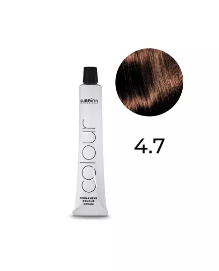 Subrina Professional Essential Colour Permanente Haarfarbe 4/7 Chestnut Medium Chestnut, 100 ml