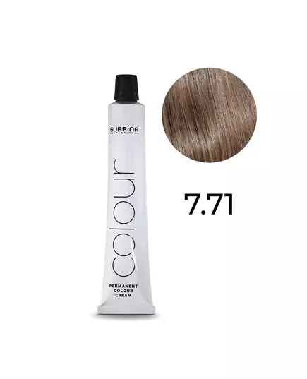 Subrina Professional Essential Colour Permanente Haarfarbe 7/71 Medium Ashy Chestnut Blonde, 100 ml