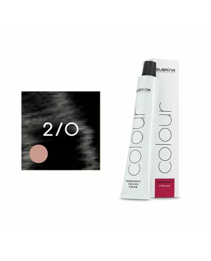 Subrina Professional Essential Colour Teinture permanente pour cheveux 2/0 Black, 100 ml