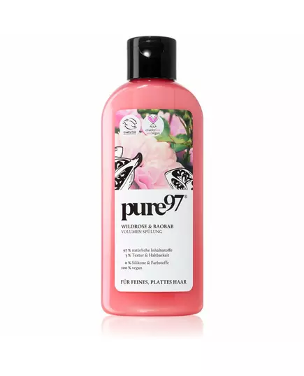 Pure97 Rose & Baobab Après-shampooing Pour le volume, 200 ml