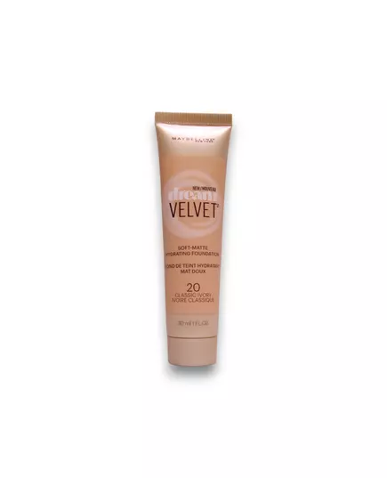 Maybelline Dream Velvet Mat doux Fond de teint crème 20 Ivoire classique, 30 ml