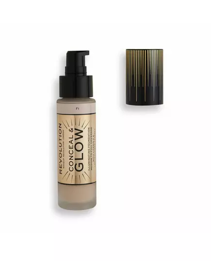Makeup Revolution Conceal & Glow Erleuchtend Creme-Grundierung F1, 23 ml, Bild 2