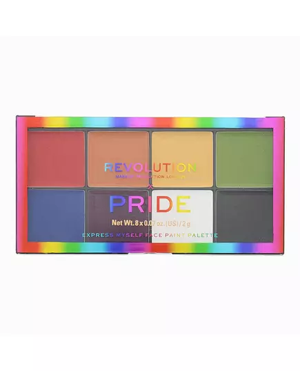 Makeup Revolution Pride Express Myself Palette visage 8 nuances, 16 g