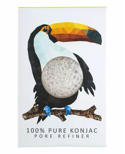 Konjac Rainforest Toucan Éponge à maquillage