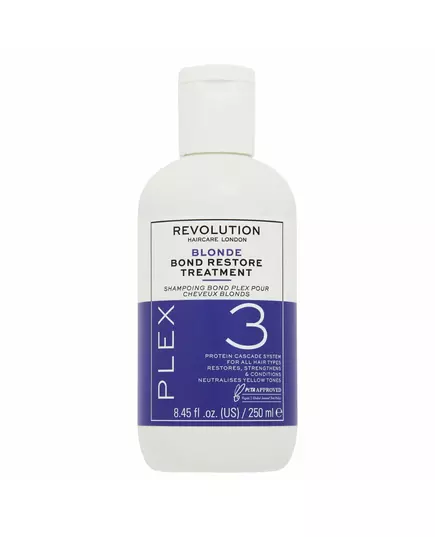 Revolution Haircare Blonde Plex 3 Shampooing traitement capillaire Restaure Pour cheveux abîmés, 250 ml