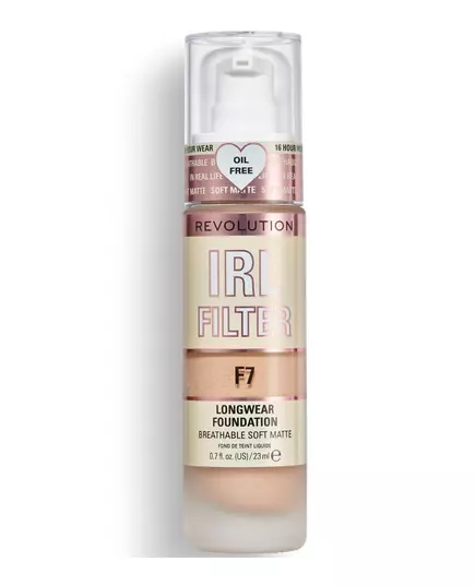 Makeup Revolution IRL Filter Sans huile Longue tenue Fond de teint crème F7, 23 ml