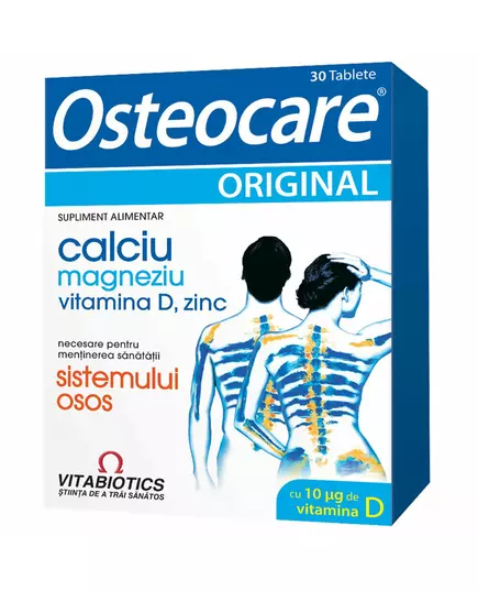 Vitabiotics Osteocare Original Vitamin D Magnesium Zink und Calcium Aufrechterhaltung eines gesunden Skelettsystems Vitamine 30 kapseln